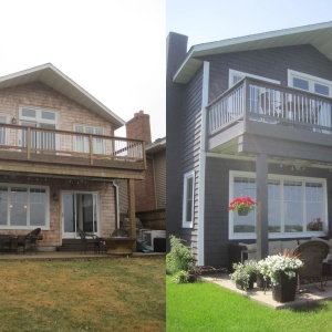 Exterior Before and After