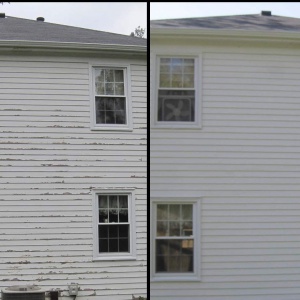 Exterior Before and After
